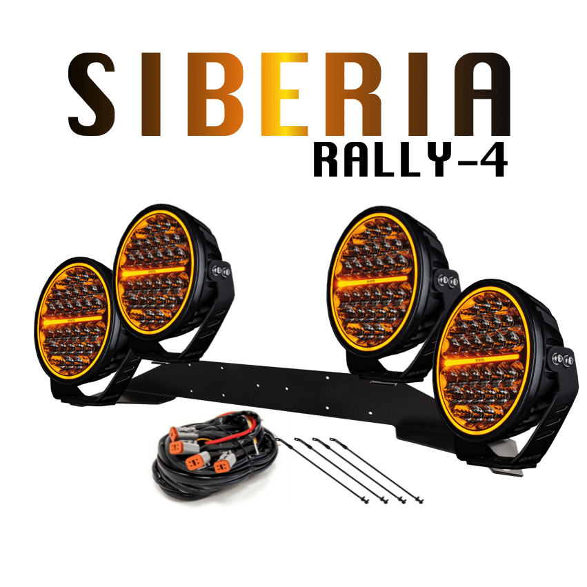 4-pack Siberia NIGHT RANGER 9" -komplett paket, RALLY-4