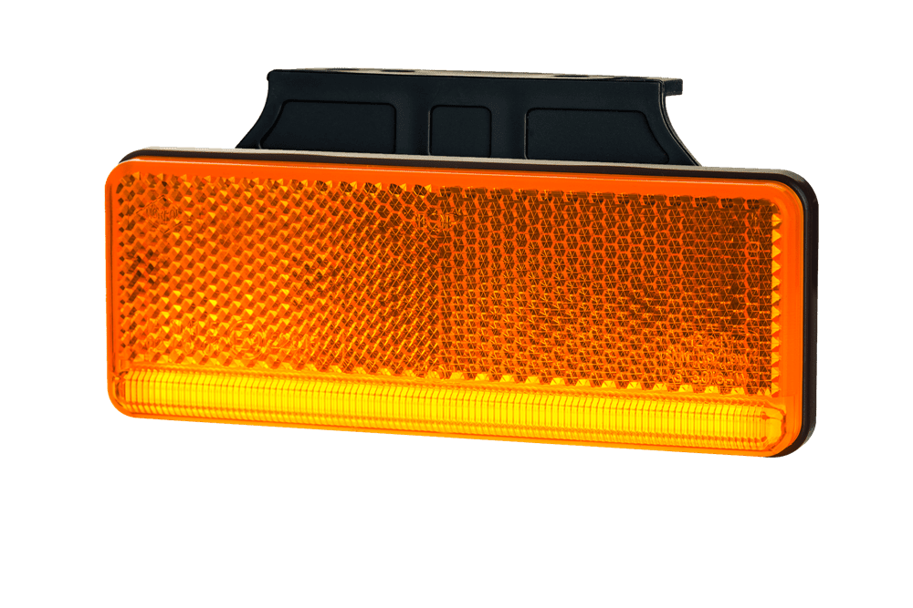 Blinkers rektangulär med vinkelfäste - 113mm