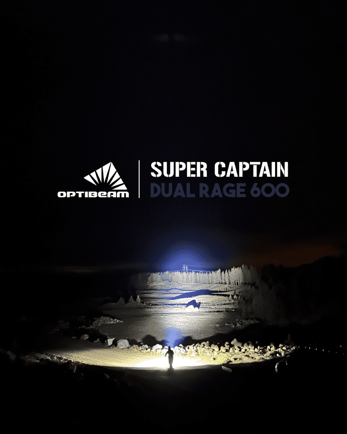 OPTIBEAM Super Captain Dual RAGE 600 - komplett paket inkl. stenskottsskydd! - Bild 5