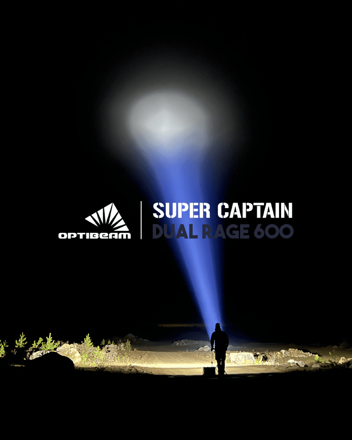 OPTIBEAM Super Captain Dual RAGE 600 - komplett paket inkl. stenskottsskydd! - Bild 6