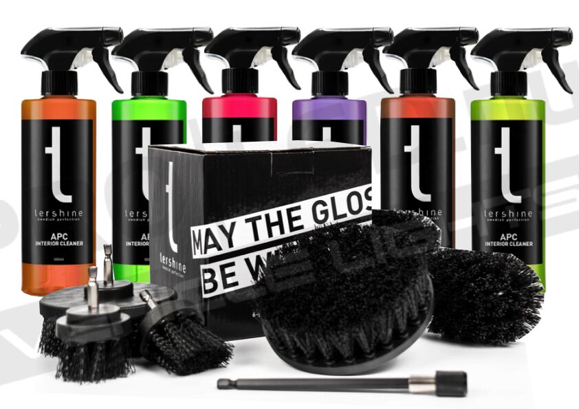 Tershine APC - Interior Cleaner, Paket med Drill Brushes