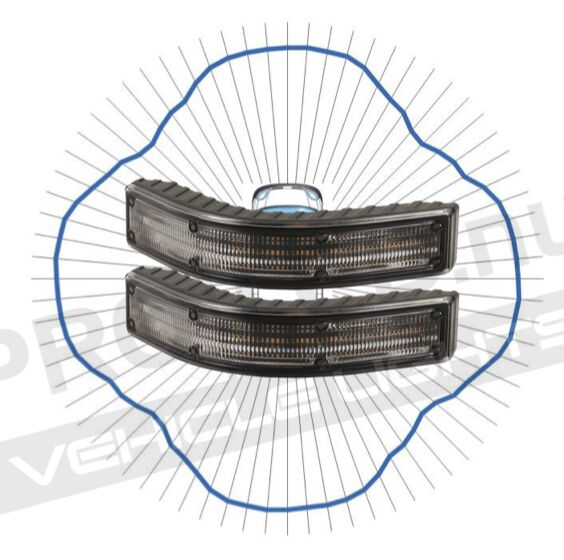 2-pack ECCO Hörnblixtljus | Gul