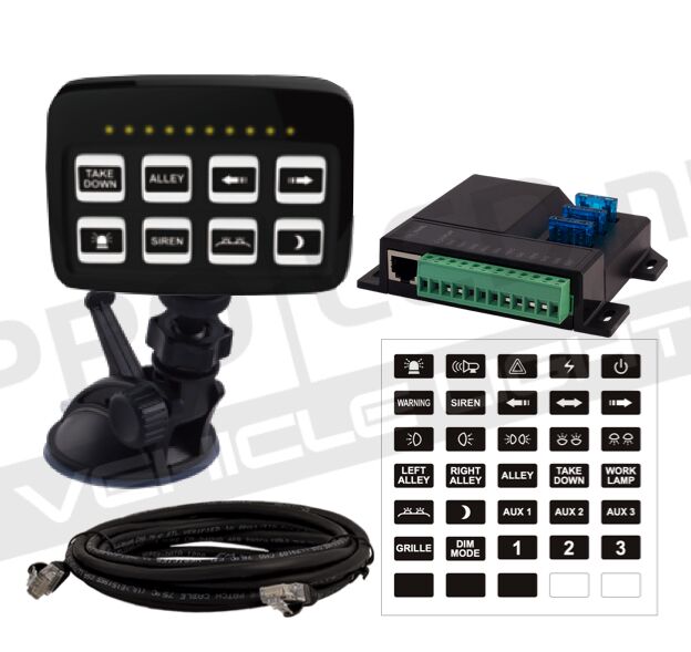 SW830 Styrsystem | 8-knappar med säkringslåda