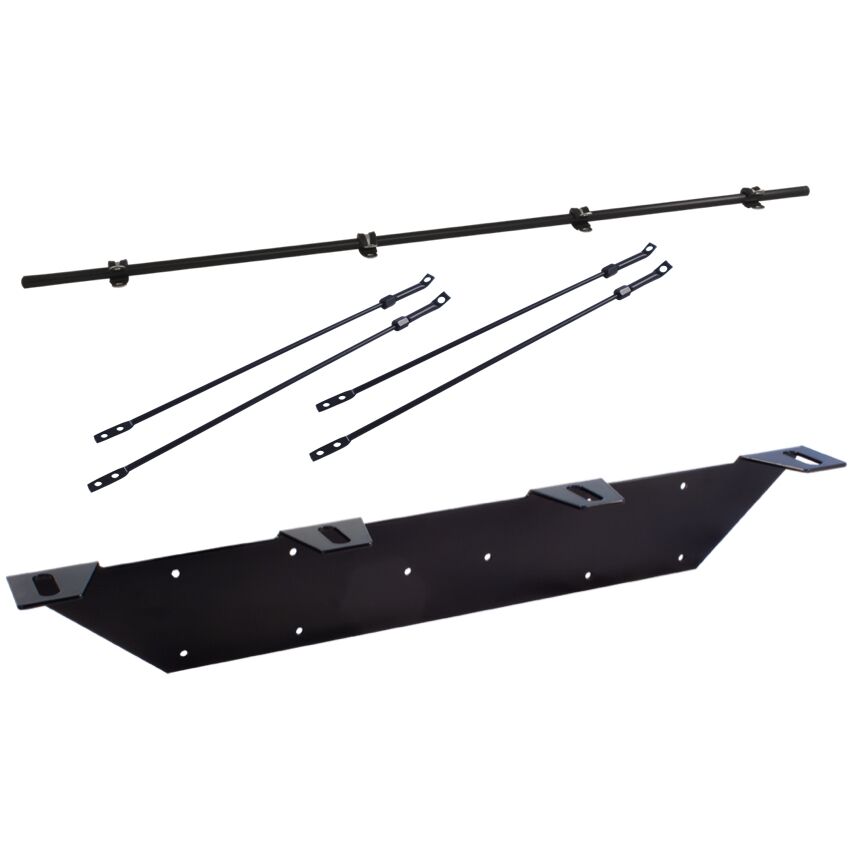 Regplåtsäste, extraljusstag & toppstag till 4 ljus - paket