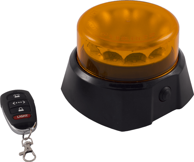 C12 LED, Magnet, Blixt/Rotorljus, uppladdningsbar, 12V