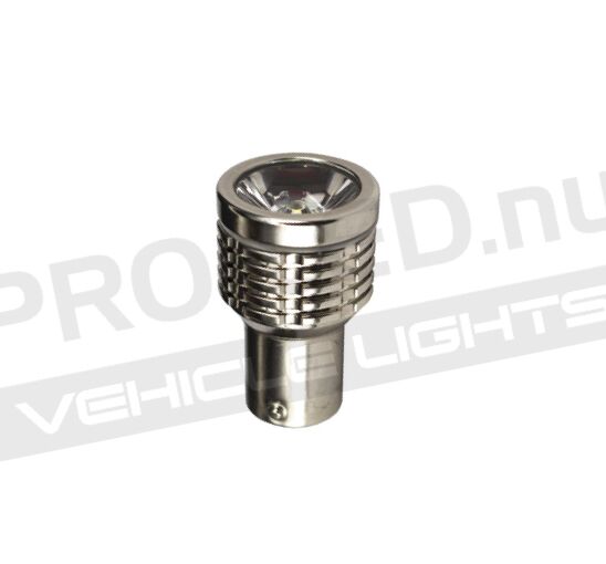 BA15s / P21W, Högintensiv backlampa med CREE T6, LED 12-24V