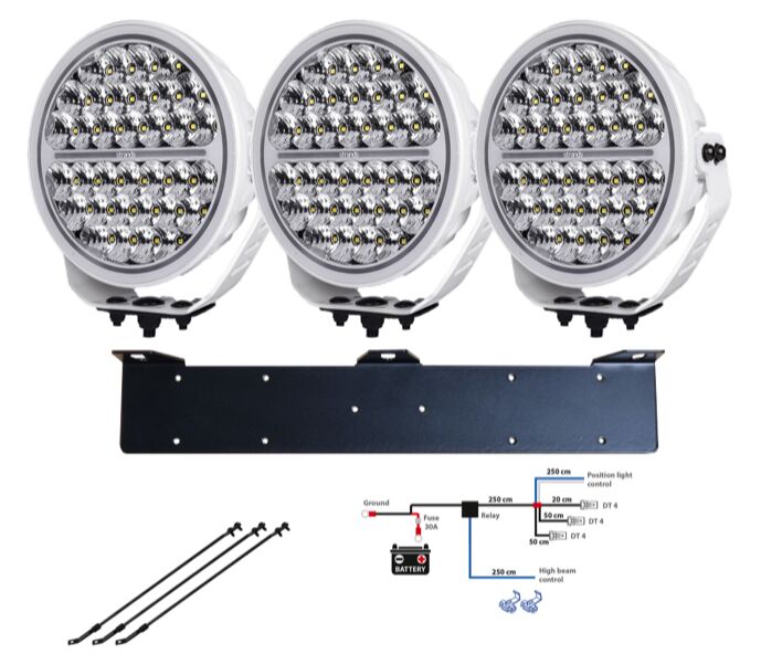 3-pack Siberia NIGHT RANGER 9" (White) -komplett paket