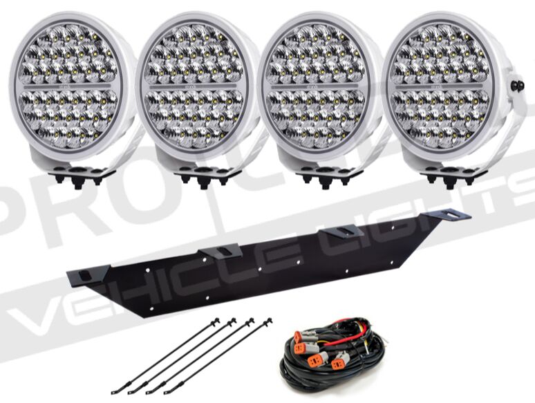 4-pack Siberia NIGHT RANGER 9" (White) -komplett paket