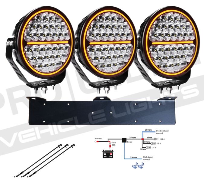 3-pack Siberia NIGHT RANGER 9" -komplett paket