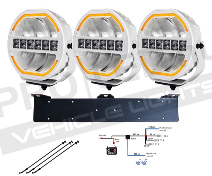 3-pack Siberia SKYLORD 9″ (White) -komplett paket