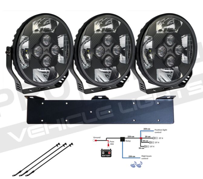 3-pack OPTIBEAM Gen III Se7en LED -komplett paket