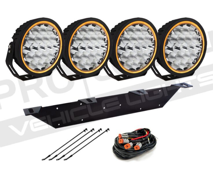4-pack W-light PHOENIX Neptune 9" -komplett paket