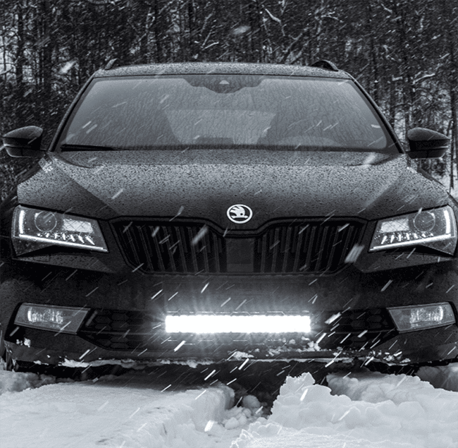 Modellanpassat extraljuskit Skoda - Super Captain Dual 600