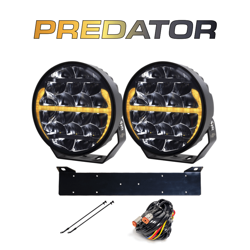2-pack PREDATOR LED 9" - komplett paket