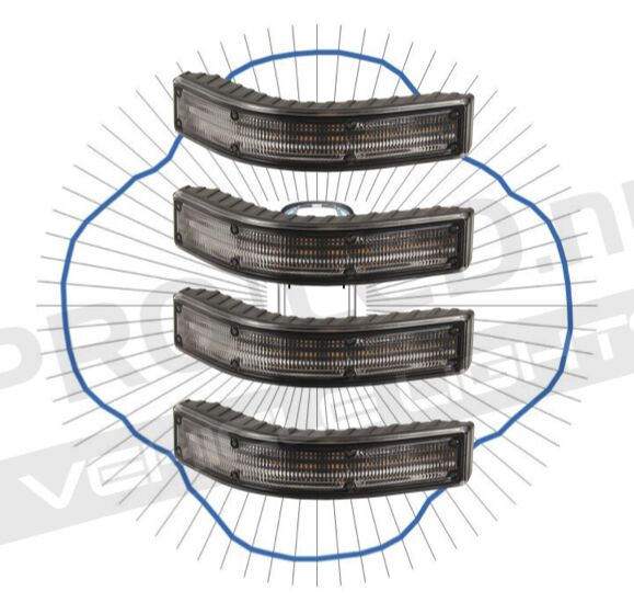 4-pack ECCO Hörnblixtljus | Gul