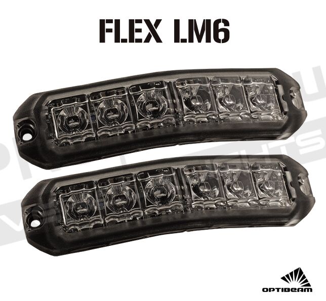 2-pack Optibeam FLEX LM8 | Gult Blixtljus