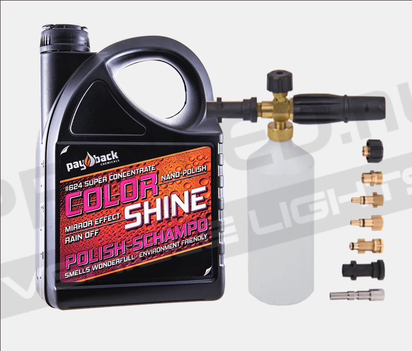 FoamGun + Payback Color Shine | Polish-Schampoo med vax