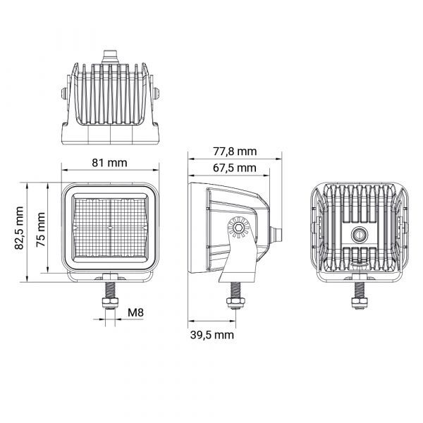 Arbetsbelysning Reflektor | 40W 3110LM - Bild 3