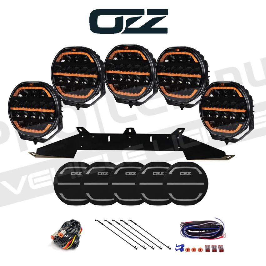 5-pack Ozz XR2 P9” - komplett paket RALLY-5 (stenskottsskydd på köpet!)