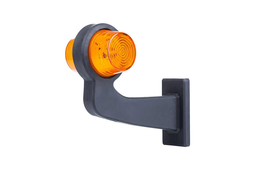 Blinkers Flex 90° på gummiarm - Old school