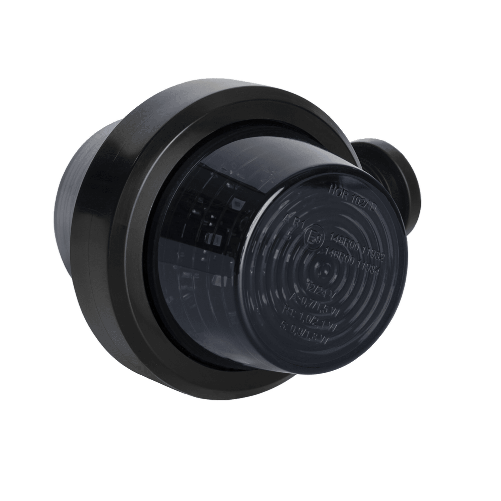 Blinkers Flex 90° på kort gummiarm - GRAPHITE