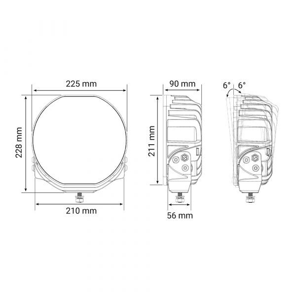 4-pack Lazer Sentinel Elite 9" - komplett paket RALLY-4 - Bild 4