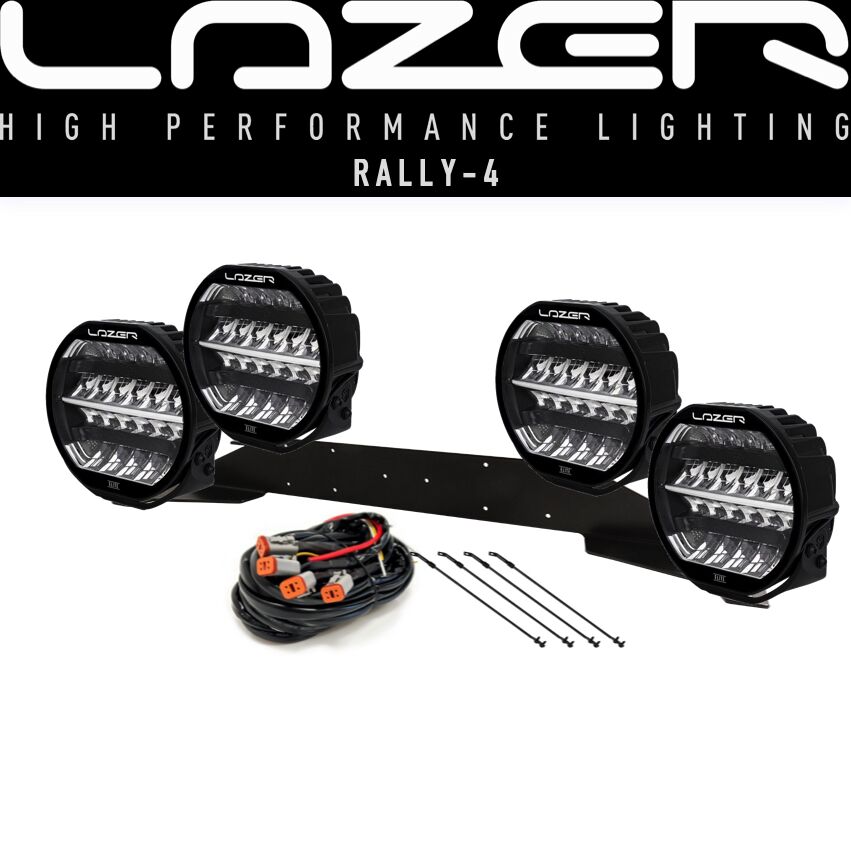 4-pack Lazer Sentinel Elite 9" - komplett paket RALLY-4