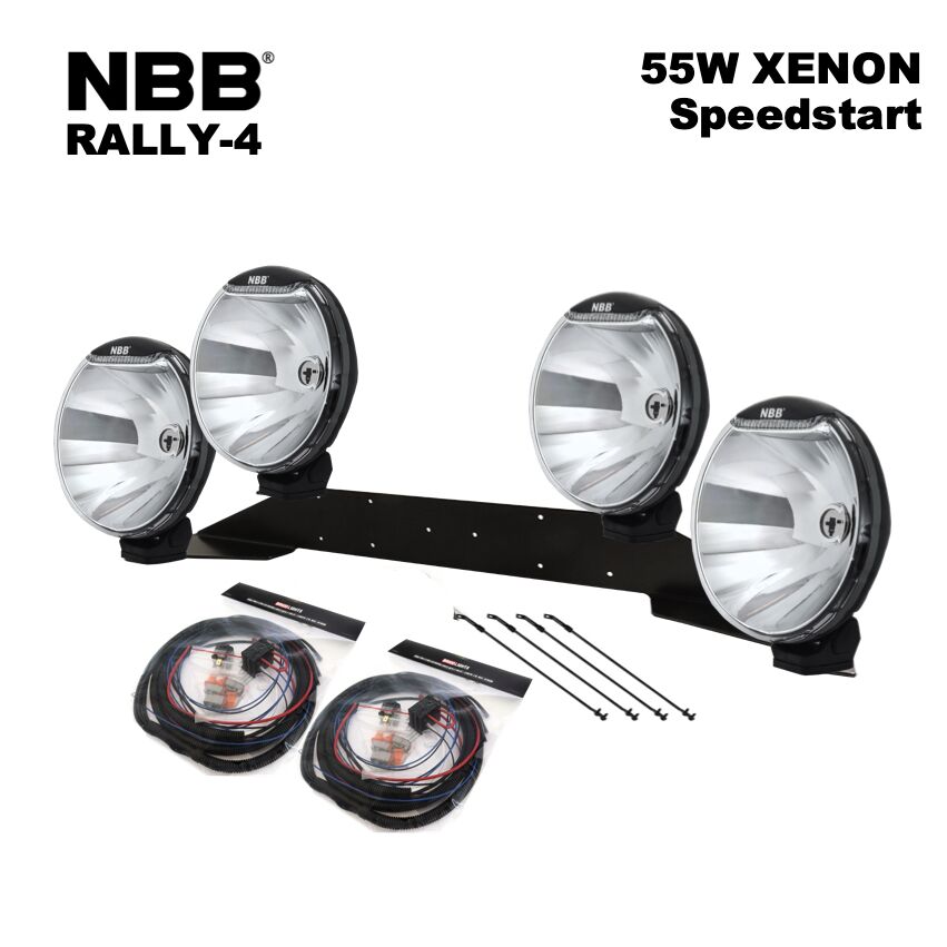 4-pack NBB ALPHA 225 55w Xenon -komplett paket RALLY-4