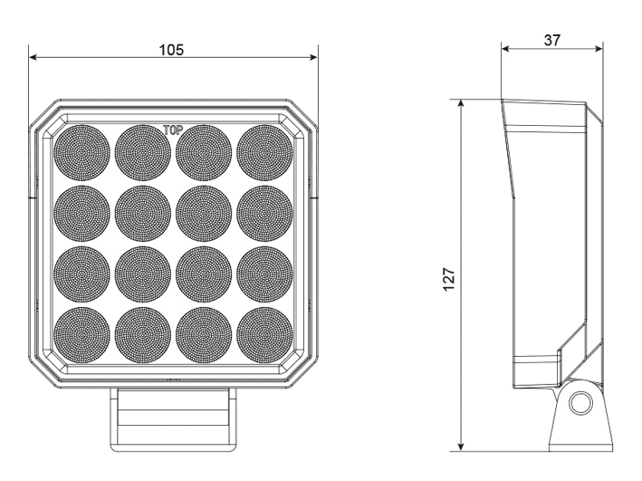 20-pack BullBoy 48W LED arbetsljus - Bild 3
