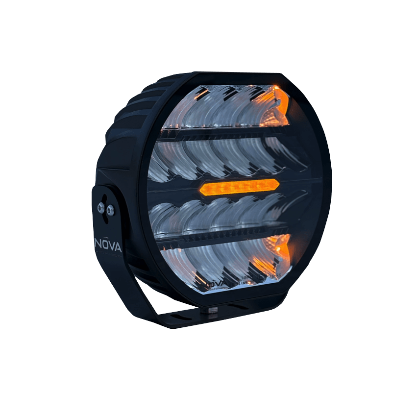 4-pack Nova-Beam-ONE - 9" LED extraljus, Svart -komplett paket - Bild 3