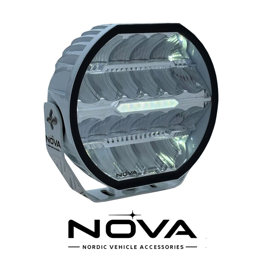 Nova-Beam-ONE - 9" LED extraljus, vitt