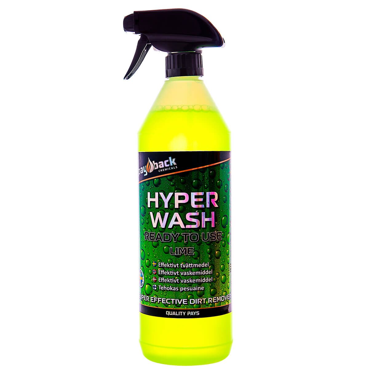 Payback Hyper Wash Alkalisk RTU 1L Lime