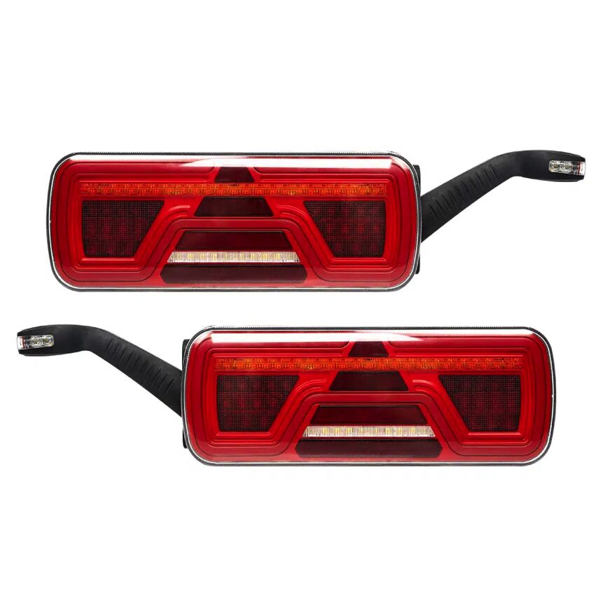 LED bakljus 10–30V för släp – 6 funktioner med dynamisk blinkers